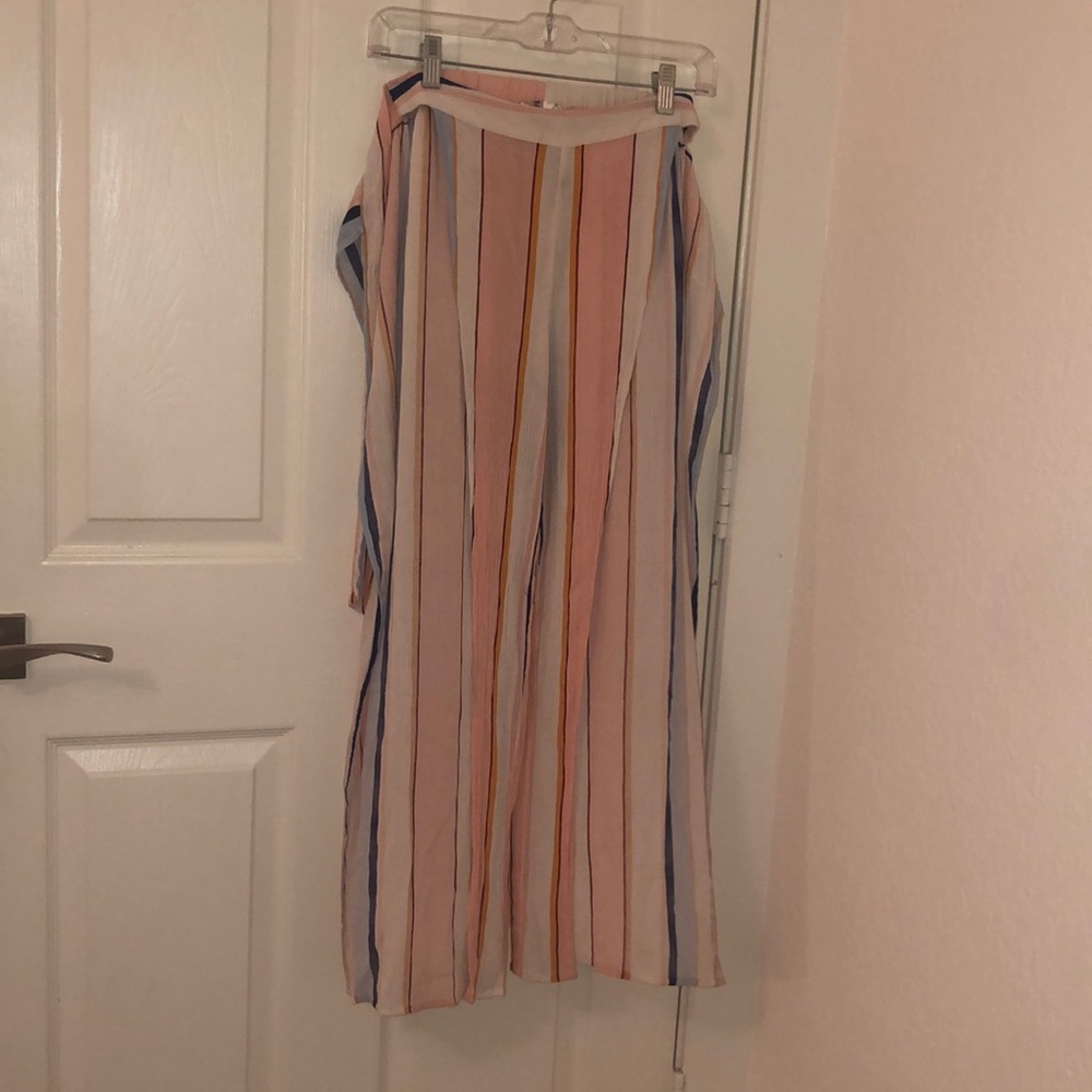striped beach pants